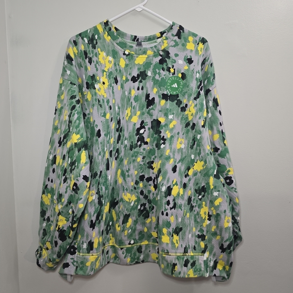 ADIDAS x STELLA MCCARTNEY Womens Sweatshirt Pullover Long Sleeve Size 3X New